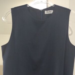 Rhythm Navy Sleeveless Shift Top